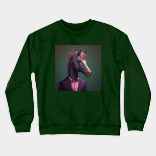 Illustration of cute Bojack horseman Crewneck Sweatshirt